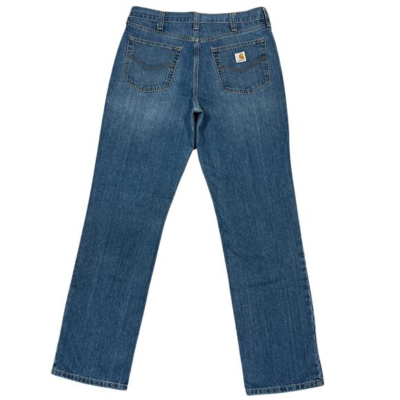 Carhartt Holter Relaxed Fit Jeans 34x34 Straight Denim Workwear Utility 101483 - Picture 2 of 10